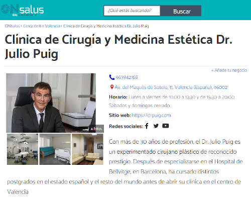 Dr. Julio Puig en Onsalus